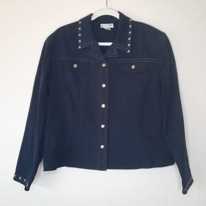 St. John Sport Navy Jacket L